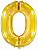 Шарик с гелием золото ("0"), шт